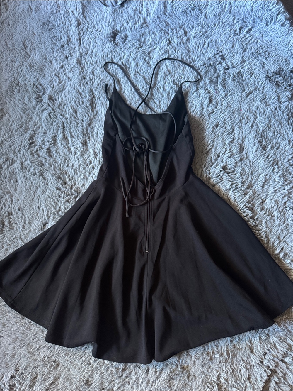 Black Spaghetti-Strap TRAC Dress Size M - Picture 2 of 7
